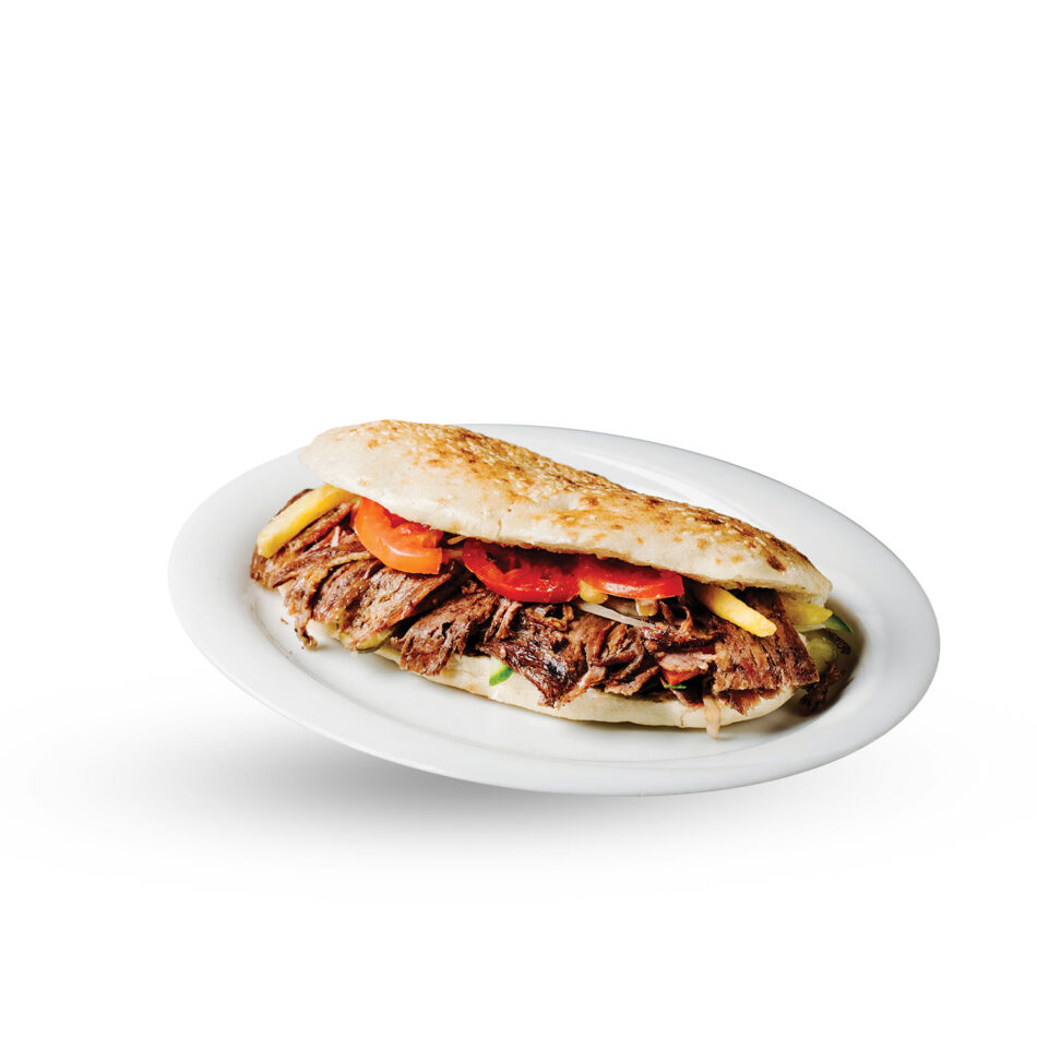 Shredded Beef  Steak Sandwich